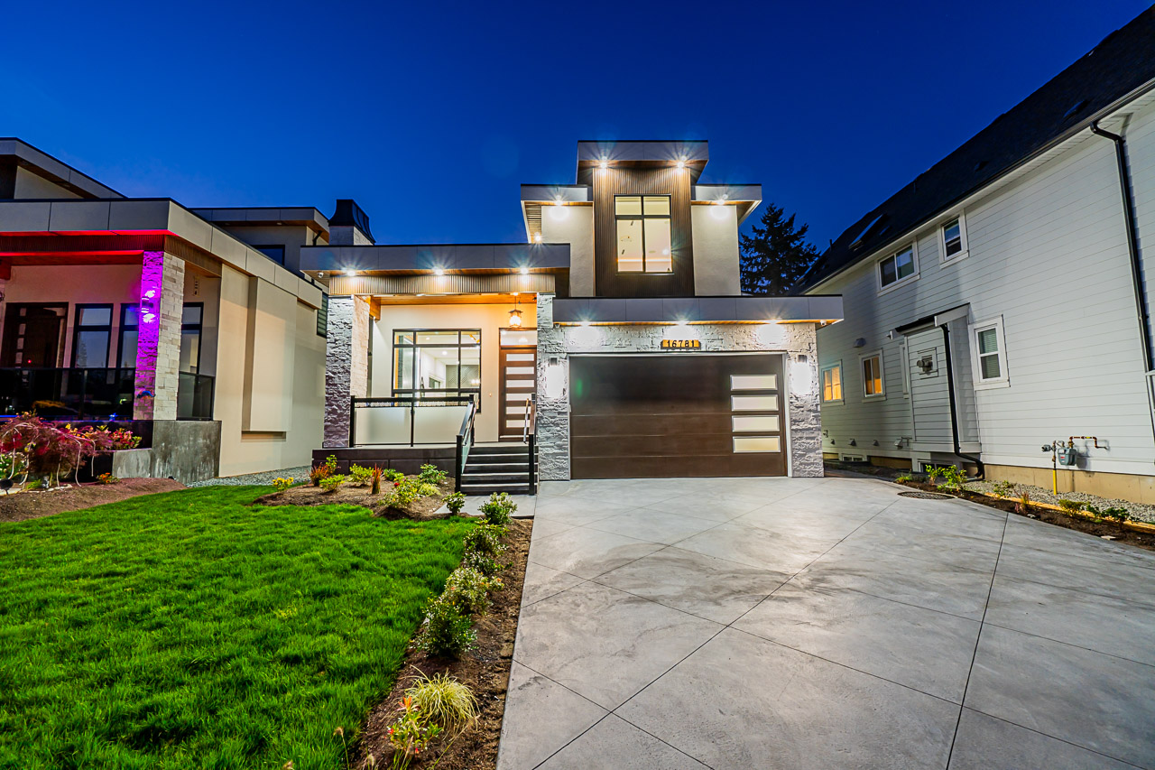 Featured Surrey residence at dusk